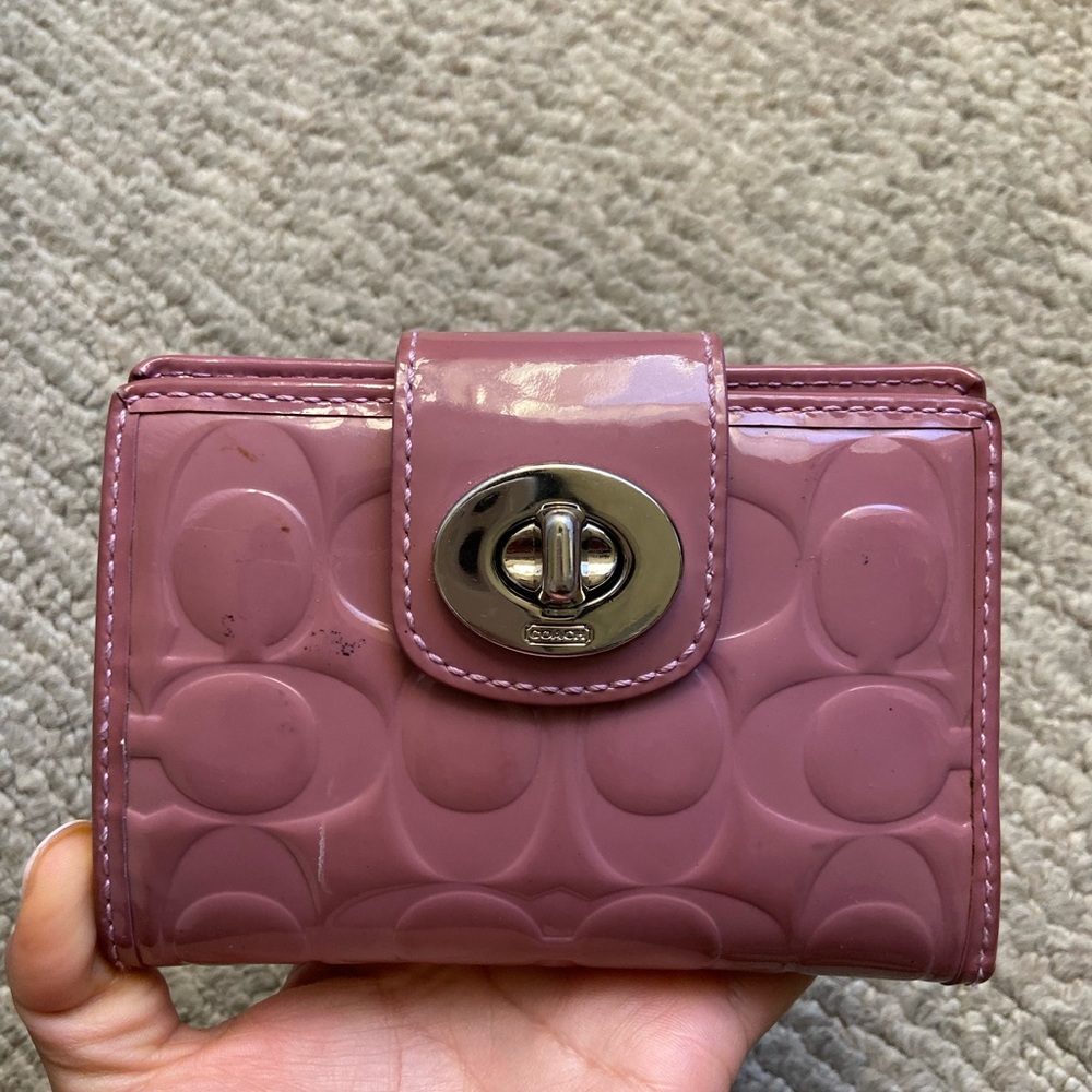 Coach set flap wallet